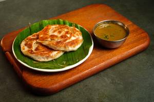 Madurai Bun Parota With Non-veg Salana(2 Pieces)