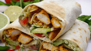 Spicy Schezwan Chicken Wrap [Online]