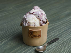 Blue Berry Cream Cheese Ice Cream
