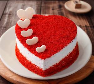 Heart Shaped Red Velvet Cake