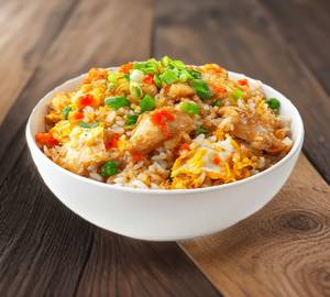 Double egg chicken fried rice