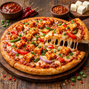 Paneer Schezwan Cheese Pizza