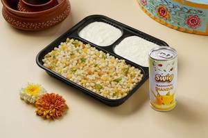 Sabudana khichdi curd meal & Thandai Combo