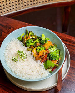 Stir Fry Vegetable Rice Bowl