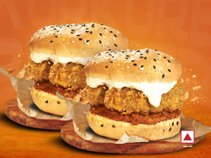 2pcs Veg Kurkure Burger