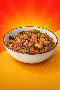 Chicken Kimchi Fried Rice Bowl