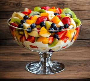 Fruit salad with honey