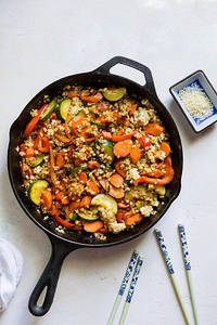 Veg Fried Rice In Teriyaki Sauce