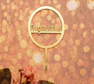 Congratulations Cake Topper