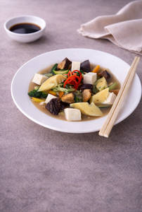 Bok Choy, Chinese Mushroom & Tofu 