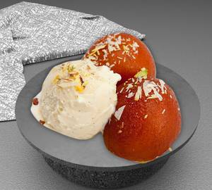 Gulab Jamun [With Ice Cream]