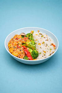 Teriyaki Paneer Rice Bowl