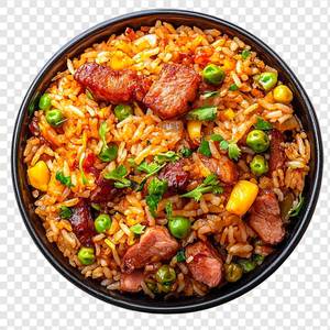Schezwan non veg fried rice