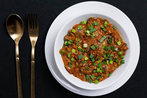 Mushroom Matar Hara Pyaz