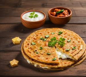 Aloo cheese paratha.