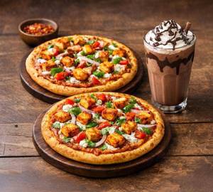 2 Tandoori Paneer Pizza (8 Inch) Get 1 Chocolate Shake Free