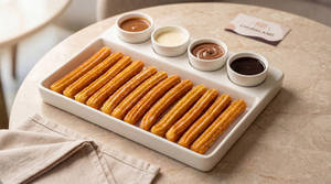 Large Churro Dippers With 4 Basic Dips