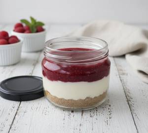 Raspberry Cheesecake Eggless Jar