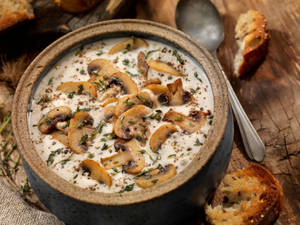 Cream of mushroom soup