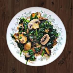 Sauteed Spinach Mushroom