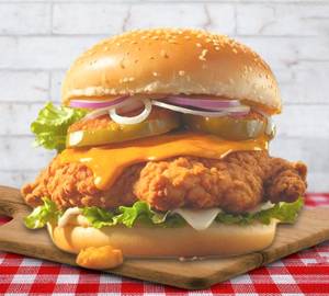 Fried chicken burger