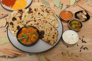 Bejad Roti(2) With Aloo Pyaaz Sabji