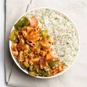 Chilli Chicken Gravy & Rice/noodles