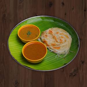 2 Nool Parotta + Chicken Plain Gravy
