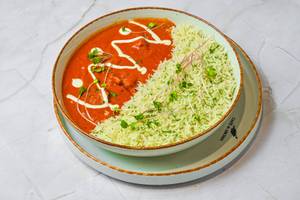Butter chicken basmati rice bowl