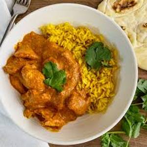 Chicken Tikka Masala 02 Pcs& Rice/ Butter Naan