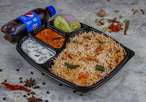 Veg Biryani (half) + Pepsi (250 Ml)