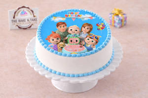 Cocomelon Vanilla Poster Cake