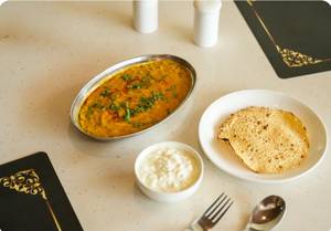 Masala Khichdi + Curd + Salad + Papad