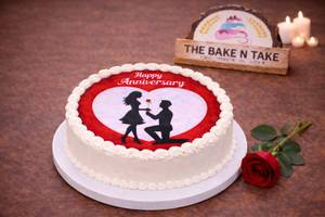 Anniversary Vanilla Poster Cake