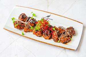Barbeque chicken poppers