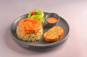 Peri Peri Cottage Cheese Steak With Herbed Rice