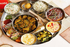 Special Desi Daal Bafla Thali