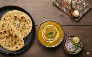 Dal Fry And 2 Butter Tandoori Rotis Combo