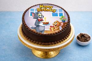 Tom and Jerry Chocolate Poster Cake