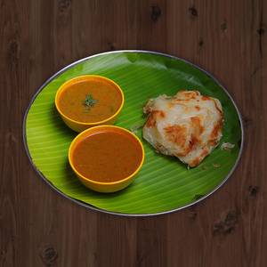 3 Bun Parotta + Chicken Plain Gravy