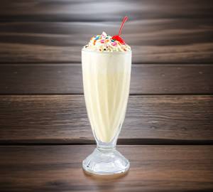 Vanilla shake with ice cream