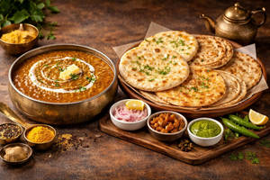 Dal Bukhara Large+ Assorted Breads Platter Of 6pcs [1000ML Large]