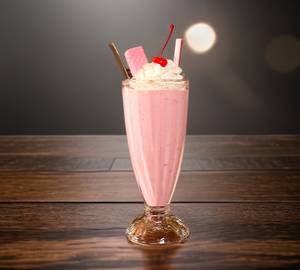 Strawberry shake with cecream