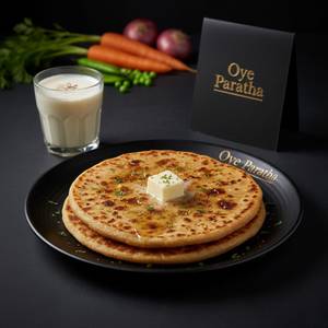 2 Mix Veg Tawa Parathas + Sweet Lassi