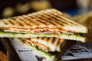 Tikka Cheese Melt Grilled Sandwich