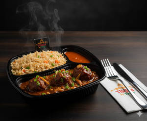 Fried Rice + Manchurian Gravy + Schzewan Sauce