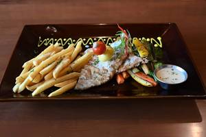 Grilled River Sole With Herbed Lemon Butter Sauce