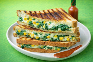 Veg-spinach Corn Grilled Sandwich