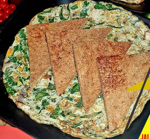 Mushroom And Spinach Omelette