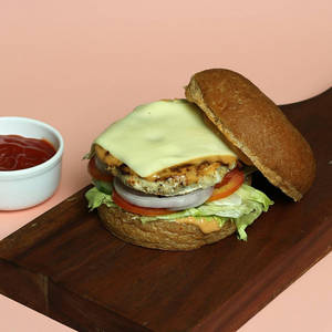 Lean Protein Cheesy Chicken Burger